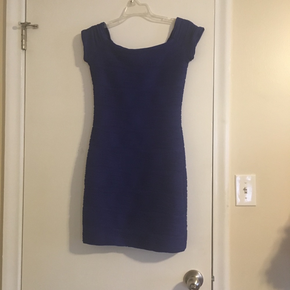 Hot Gal blue mini dress.